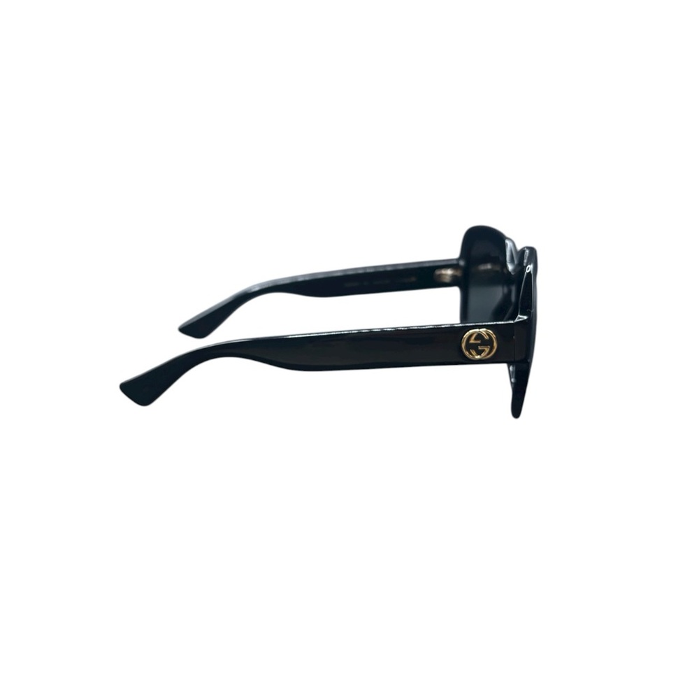 Gucci Oversized Black Sunglasses - GG0036S - Picture 6 of 7